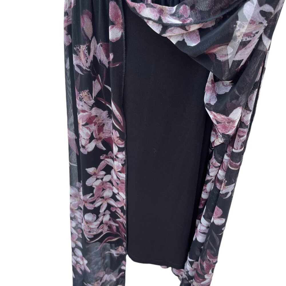 NWT Connected Apparel Floral Print High-Low Maxi Dress Size 12 - Picture 8 of 12